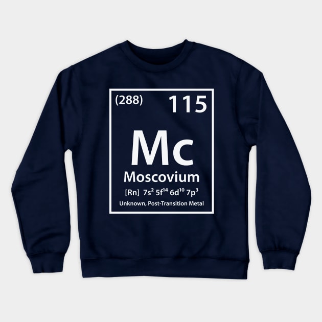 Moscovium Element Crewneck Sweatshirt by cerebrands